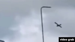 Момент удару безпілотника, скріншот із відео, зображення ілюстративне
