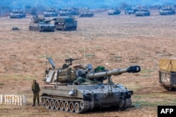Танковое подразделение ЦАХАЛ на севере Израиля, 8 октября 2023 года