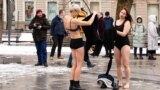 Belarus — Feminist performance in Vilnius on the International Day of Women's Solidarity, Vilnius, Lithuania, 8Mar23
