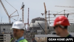 Nuklearna elektrana Akuju u turskoj provinciji Mersin, koju gradi ruska kompanija Rosatom, 26. april 2023. 