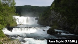Štrbački buk, vodopad u Nacionalnom parku Una na zapadu Bosne i Hercegovine (arhivska fotografija iz maja 2013.)