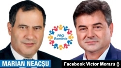 Afiș electoral din campania din 2020. Marian Neacșu și Victor Moraru au candidat pe listele de parlamentari de Ialomița.