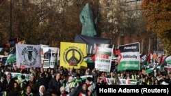 Пропалестински собир во Лондон, Велика Британија 