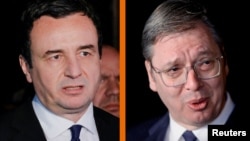 Premijer Kosova Albin Kurti i predsjednik Srbije Aleksandar Vučić