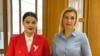 Natalia Parasca, lidera partidului Renaștere, la o întâlnire la Moscova în august 2024 cu purtătoarea de cuvânt a ministerului de Externe rus, Maria Zaharova