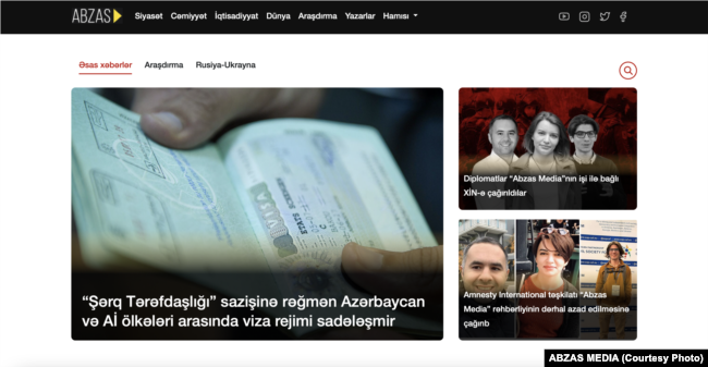 Abzas "è l'ultimo bastione del giornalismo indipendente" in Azerbaigian, ha detto Hafiz Babali, un giornalista che ha scritto diversi articoli per Abzas e che è stato lui stesso interrogato dalla polizia in merito alla pubblicazione.