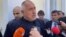 Бойко Борисов говори пред медиите по време на свое посещение в Разград.