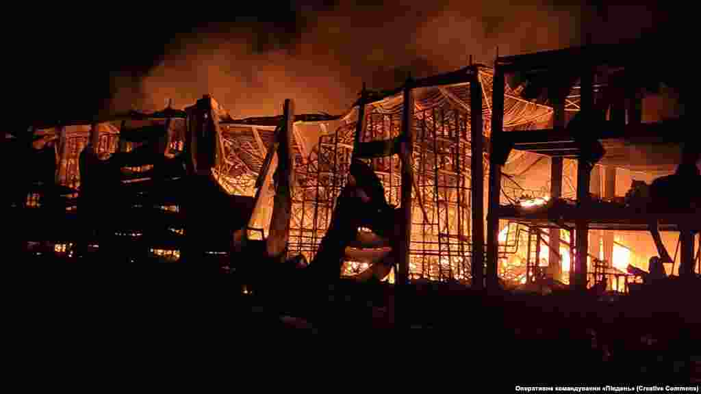 The aftermath of a Russian missile attack in Odesa. &nbsp;