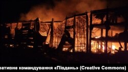 Зьнішчаны склад Чырвонага крыжа. Адэская вобласьць. 8 траўня 2023