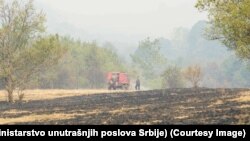 Gašenje požara na planini Vidlič, na jugoistoku Srbije, 27.8.2024. 