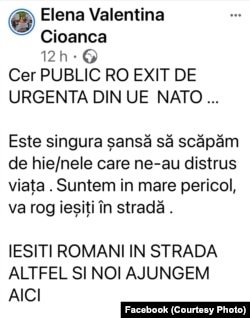 Liderul Partidului Uniunea Familiei Românești cere ieșirea din NATO și UE.