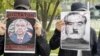 Activists from Tajikistan protest against the visit of President Emomali Rahmon in Berlin on September 29.