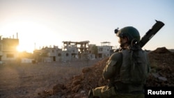 Një ushtar izraelit në Gazë. 