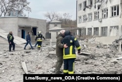 Последствия российского обстрела Сум, Украина, 7 марта 2024 года