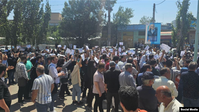 تجمع اعتراضی پرستاران ۳۱ مرداد در تبریز