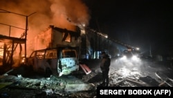 Последиците от руски удар с дрон в Харков, Украйна