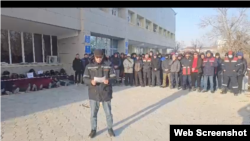 Протест безработных граждан в Жанаозене