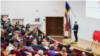 Han Chunlin, China’s ambassador to Bucharest, makes a speech during the inauguration of a Confucius Institute that will operate under UMF Iasi in April. 