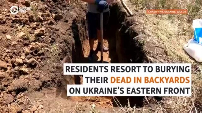 Residents Resort To Burying Their Dead In Backyards On Ukraine's Eastern Front