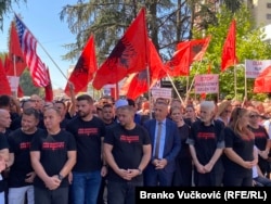 Pamje prej protestës së 12 gushtit në Bujanoc.