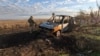 Підірваний російським FPV-дроном-камікадзе автомобіль ЗСУ