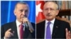 Лідери перегонів у Туреччині – чинний президент Реджеп Ердоган (л) і опозиційний кандидат Кемаль Киличдароглу, комбіноване фото