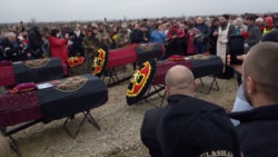 Похороны наемников из ЧВК "Вагнер" в Краснодарском крае на кладбище в станице Бакинская