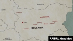 Місця вибухів на військових складах і заводах у Болгарії