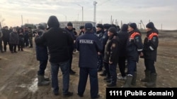 Police lead the search for Milana Davydova on November 17.