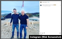 Fotografiju na kojoj je Zvonko Veselinović (desno) objavio je Nebojša Tegeltija (lijevo) na Instagramu 22. oktobra 2022.