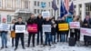 MEPs protest for Schengen membership for Romania and Bulgaria in Vienna on December 4.