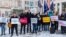 MEPs protest for Schengen membership for Romania and Bulgaria in Vienna on December 4.