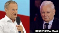 Donald Tusk és Jarosław Kaczyński