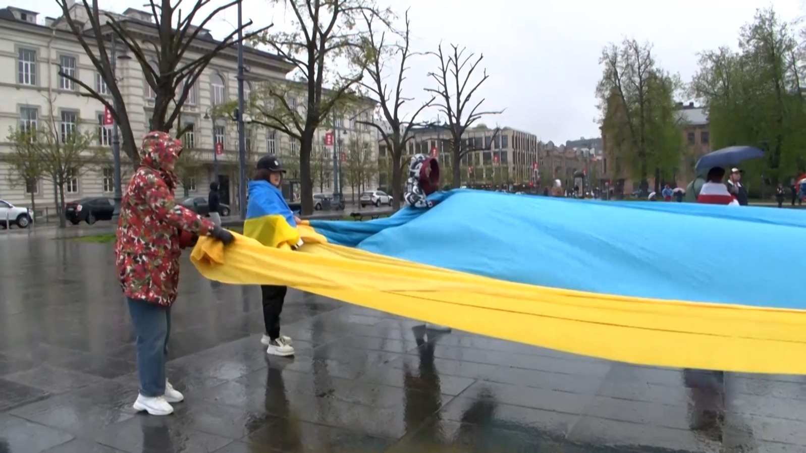 Belarus protests screen grab