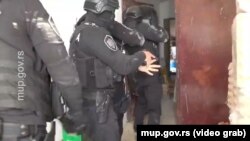 Приведувањето на осомничениот во Крагуевац 