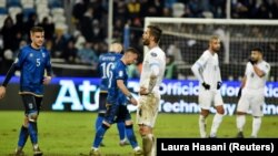 Nogometaši Kosova i Izraela tokom kvalifikacione utamice u Prištini 12. novembar