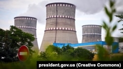 Ukraine's Rivne nuclear facility has been forced to reduce power at two of its reactors. (file photo)