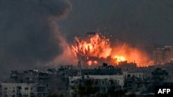 Израильская бомбардировка северной части сектора Газа. 14 октября 2023 года