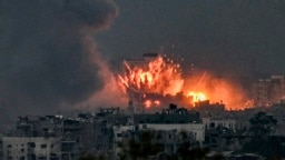Израильская бомбардировка северной части сектора Газа. 14 октября 2023 года