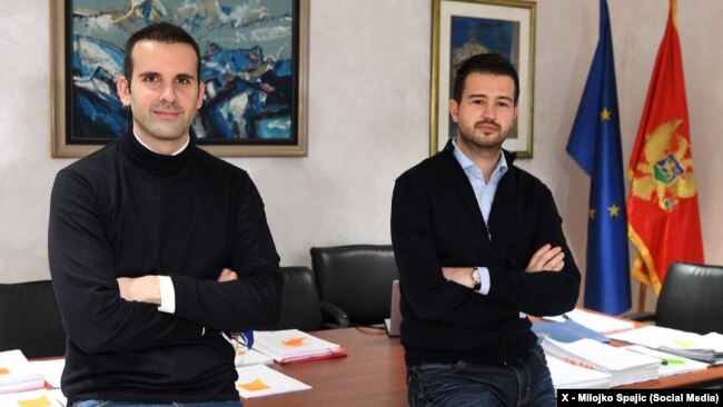 Milojko Spajić and Jakov Milatović