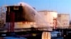 RUSSIA – Firefighters work to put out a fire at product storage facilities of the Ilsky oil refinery in the settlement of Ilsky in the Krasnodar region, Russia, in this still image taken from video released May 4, 2023