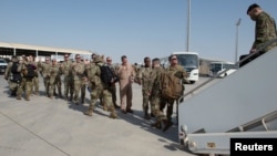 A deployment of US airmen arrives at the Al Dhafra Air Base in the United Arab Emirates. (file photo)