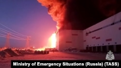 Пожар в склад на Wildberries в Санкт Петербург, 13 януари 2024 г.