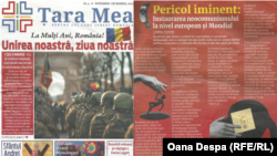 
Două numere ale ziarului „Țara mea” - cel din noiembrie/decembrie 2023 și cel din aprilie 2024 - colaj foto