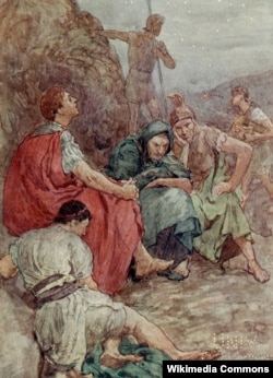 Брут и его товарищи после битвы при Филиппах