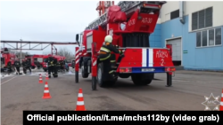 Скрыншот зь відэа МНС Беларусі