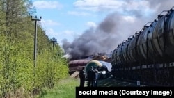 Взрыв на железной дороге в Брянской области, 1 мая 2023 года