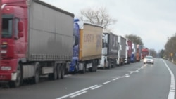 Ukrainian Truckers Still Stuck At Polish Border After Weeks Of Blockades
