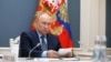 Рускиот претседател Владимир Путин присуствува на виртуелниот самит на Г20, Москва, Русија, 22 ноември 2023 година.