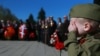 Ребенок во время празднования «70-й годовщины Победы в Великой Отечественной войны». Россия, 2015 год